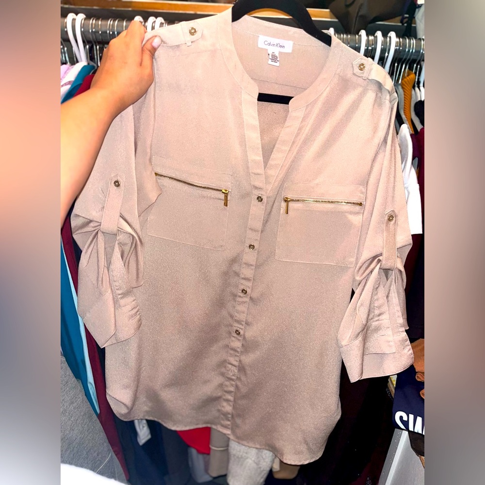 Calvin Klein Button Down Top